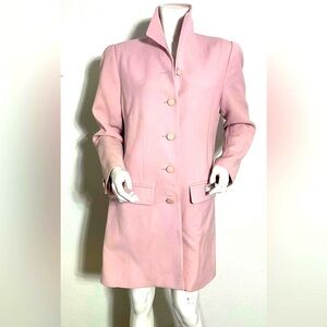 Nina Ricci Pink Trench Coat Classic Design
